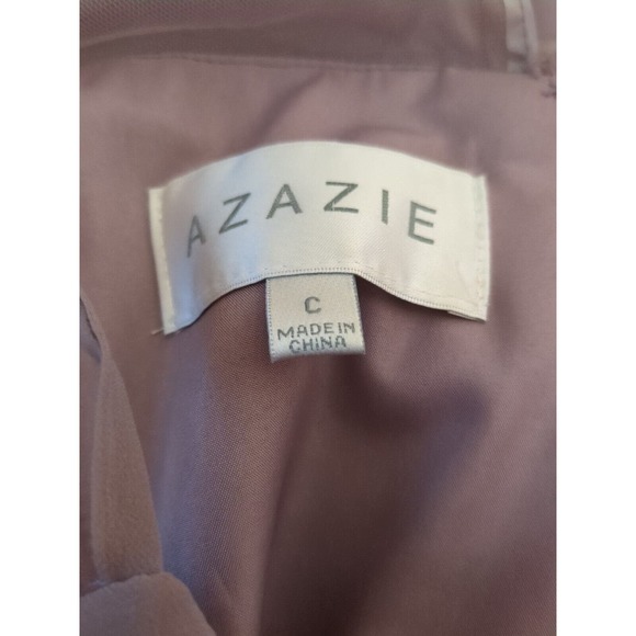 Azazie Formal Bridesmaid Dress Plus Size C Lavender Purple - Picture 3 of 5